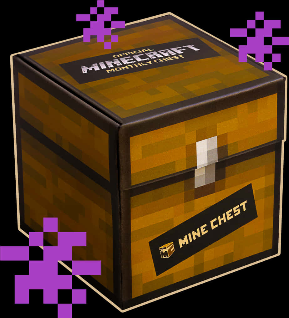 Minecraft_ Mine_ Chest_ Monthly_ Subscription_ Box PNG