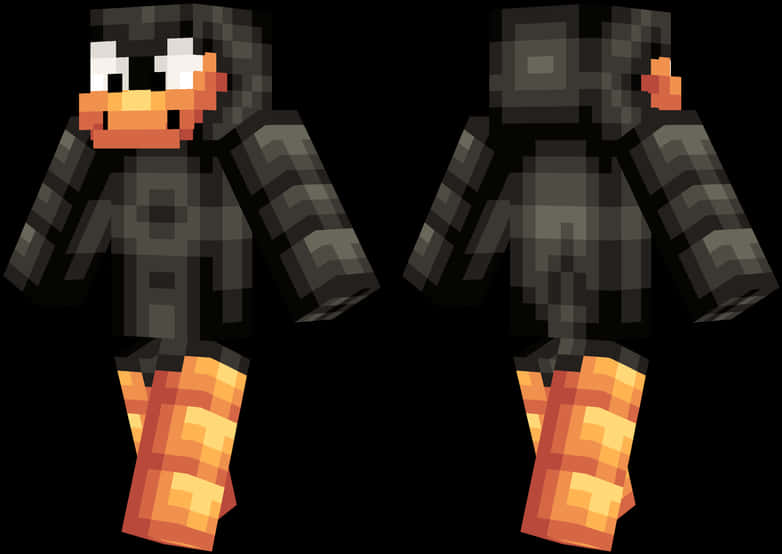 Minecraft_ Penguin_ Skin_ Design PNG