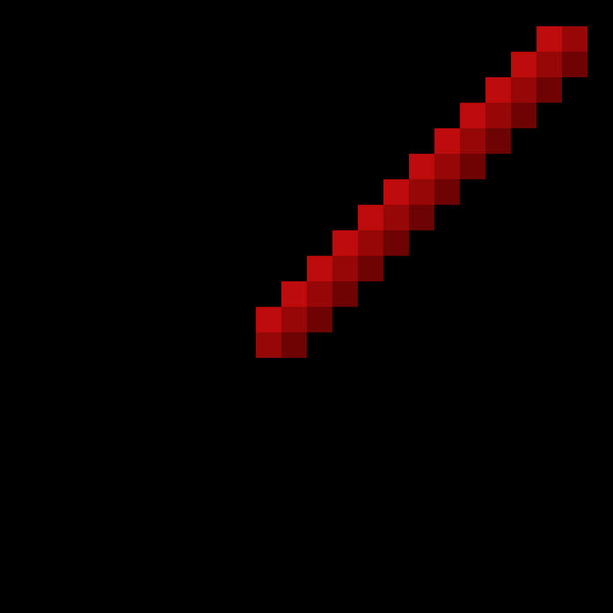 Minecraft_ Redstone_ Sword_ Pixel_ Art.png PNG