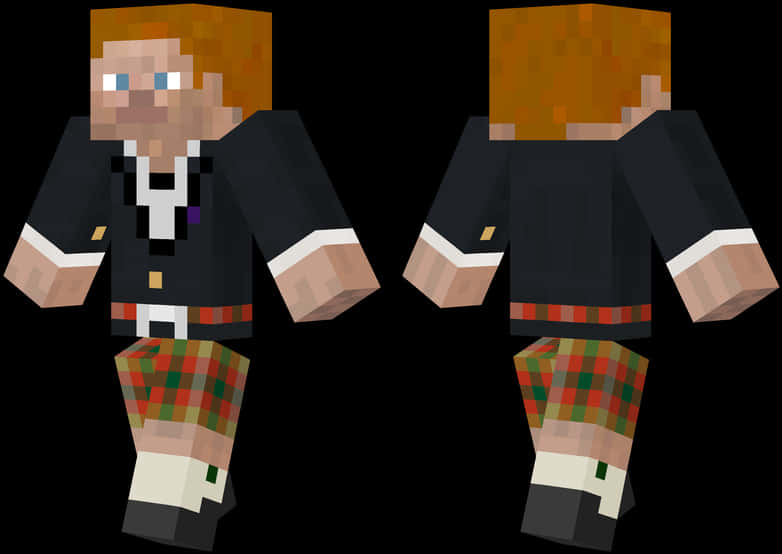 Minecraft_ Skin_ School_ Uniform PNG