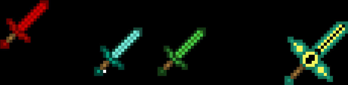 Minecraft_ Swords_ Collection PNG