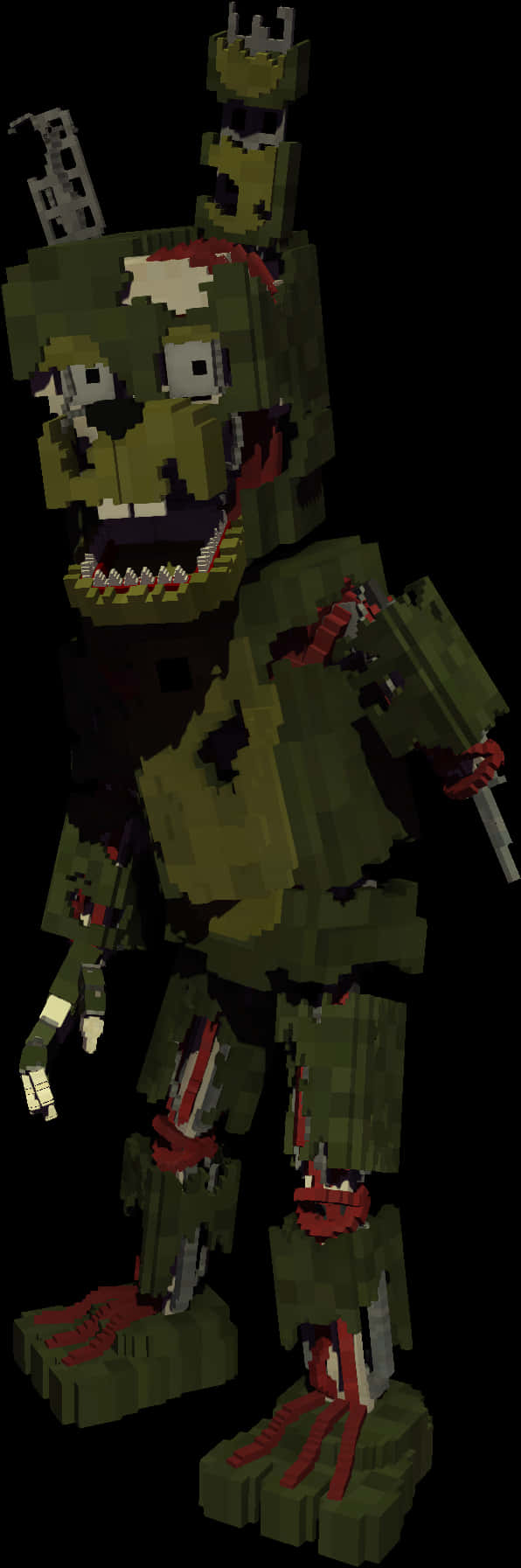 Minecraft_ Zombie_ Giant_ Render PNG