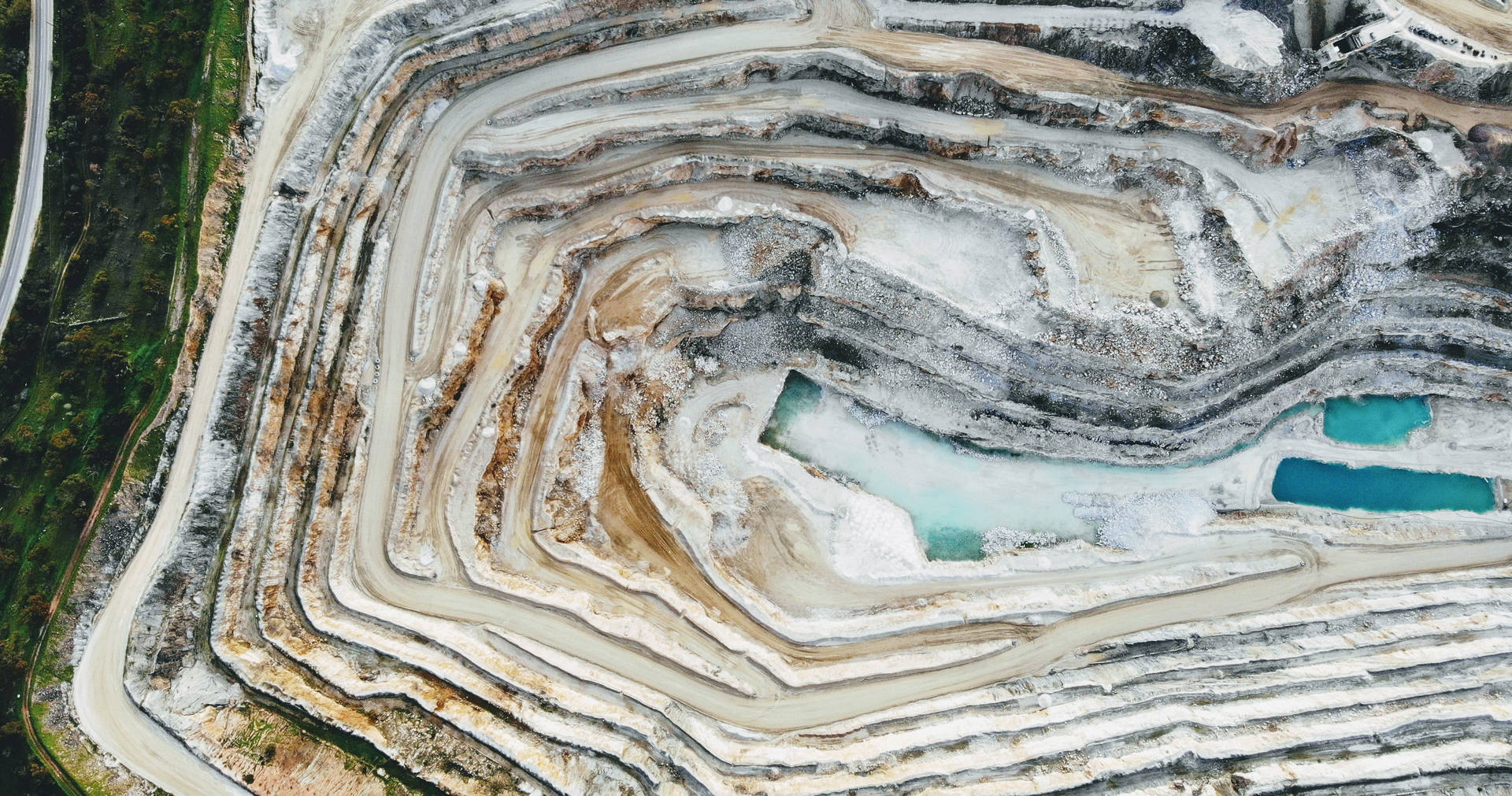 Minedrift Mineraler Site Wallpaper