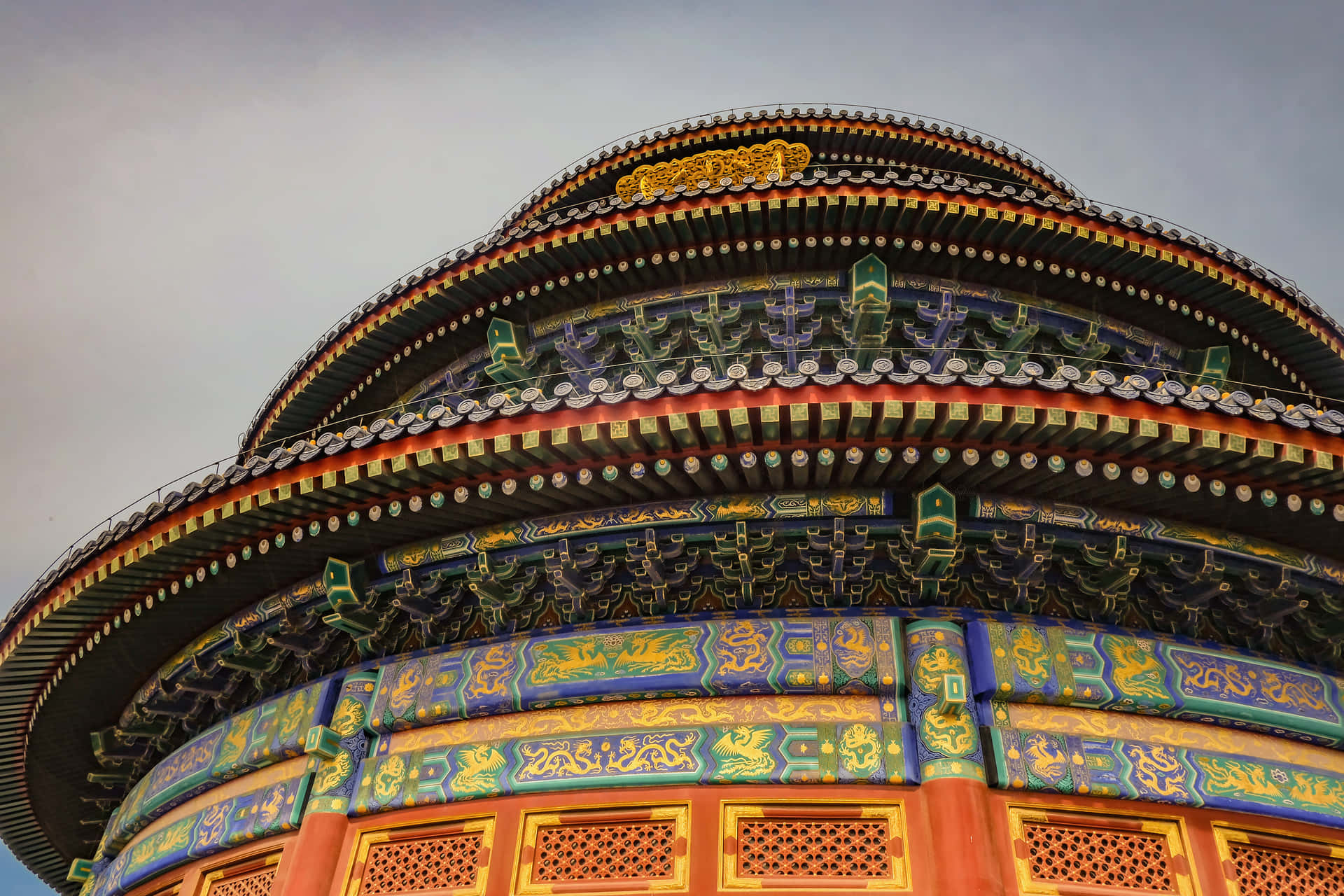 Ming Dynasty's Architectural Design Of The Temple Of Heaven Wallpaper