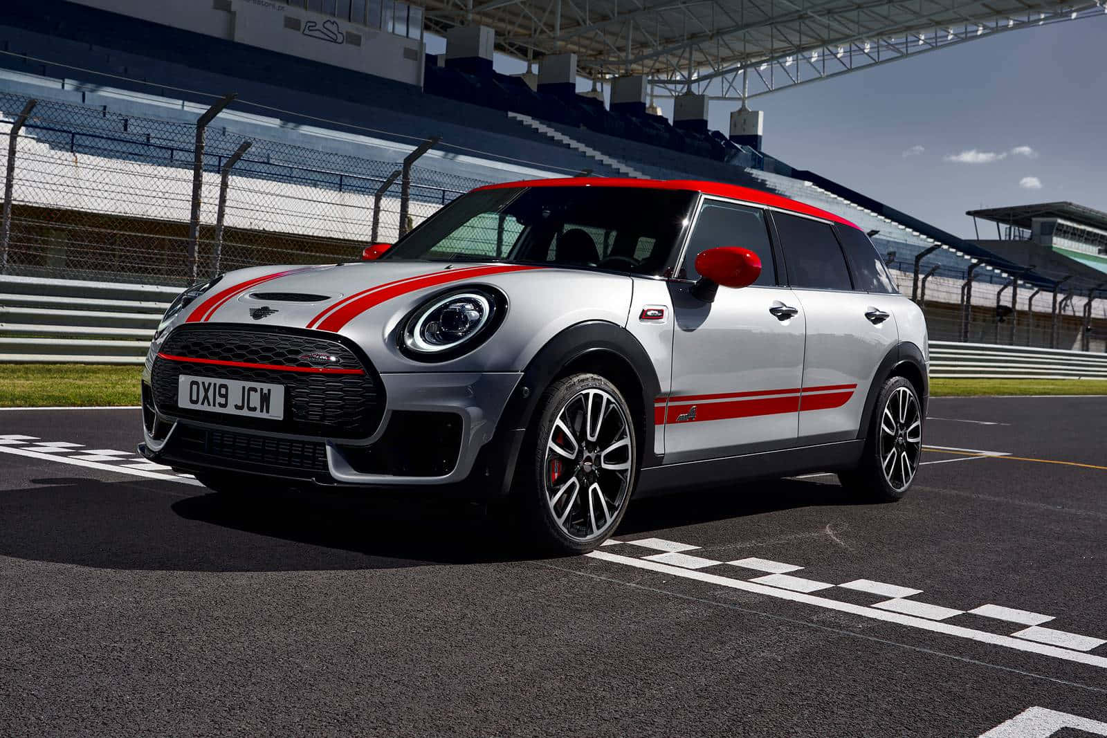 Sleek Mini Cooper S Clubman All4 on the road Wallpaper