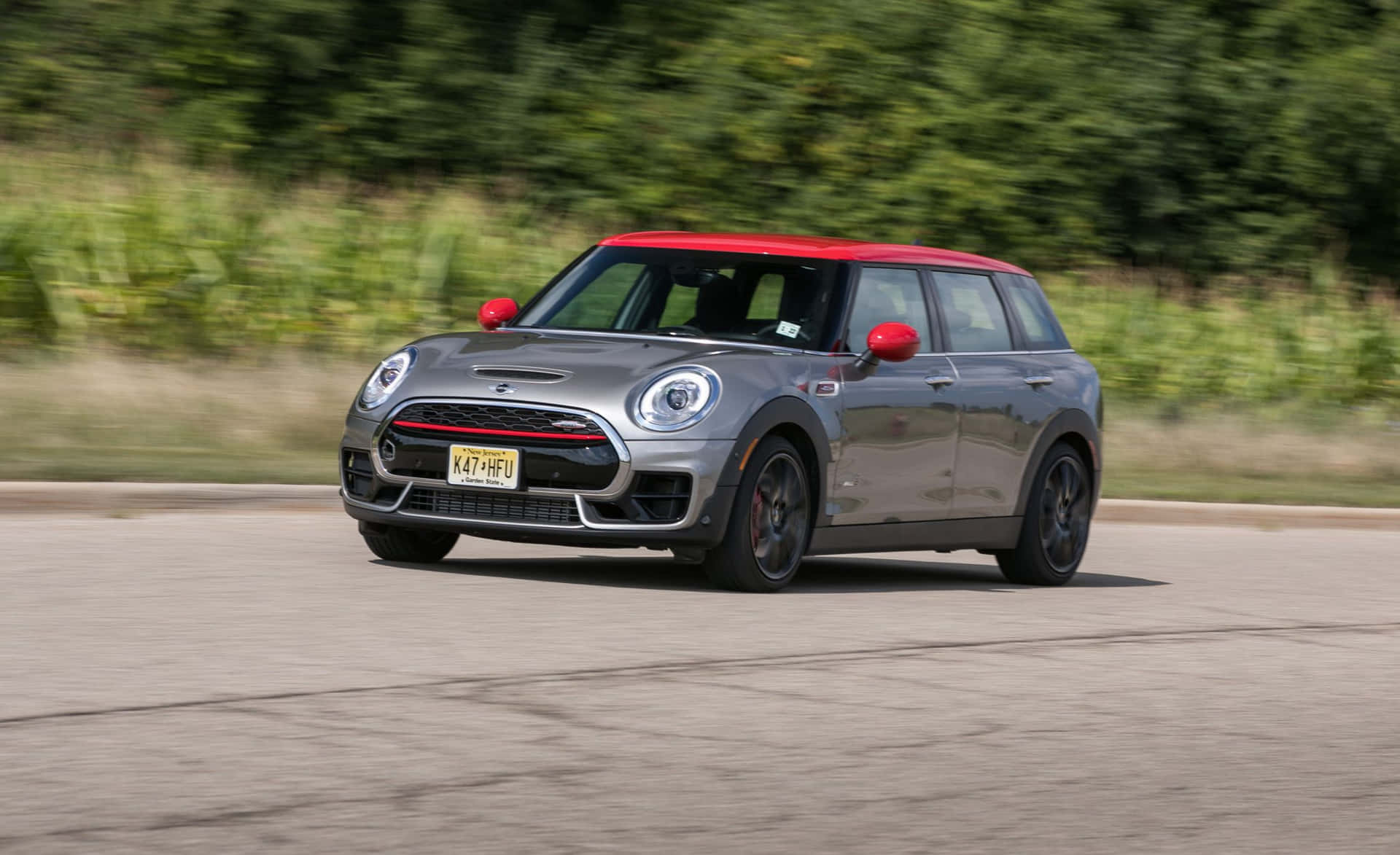 Captivating Mini Cooper S Clubman All4 in action Wallpaper