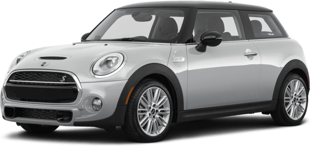 Mini Cooper Silver Side View PNG