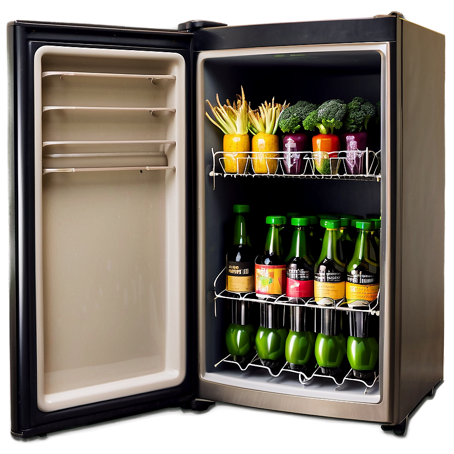 Mini Fridge With Vegetable Drawer Png 06132024 PNG