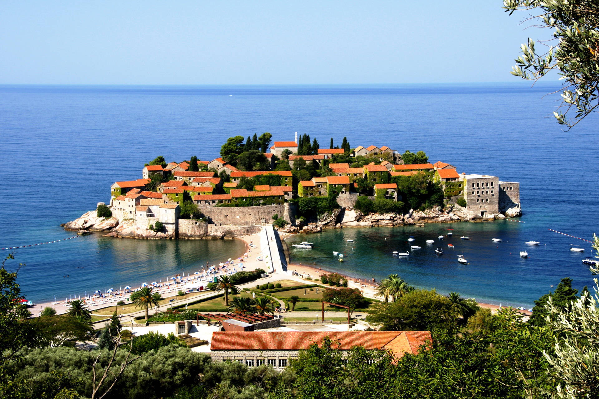 Mini Ilha De Montenegro Papel de Parede