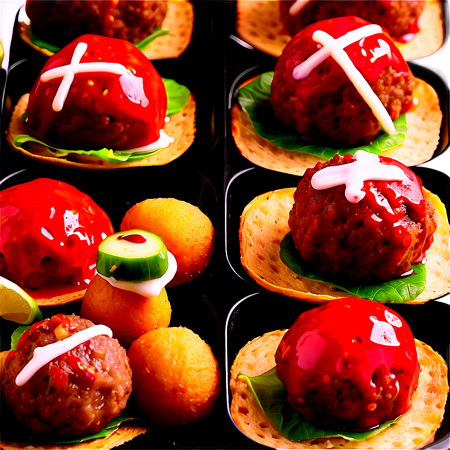 Mini Meatball Canapés Png Xdy PNG