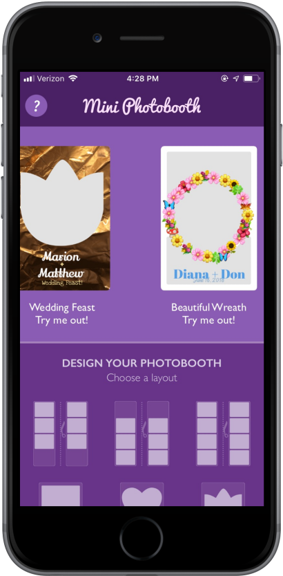 Mini Photobooth App Screen PNG
