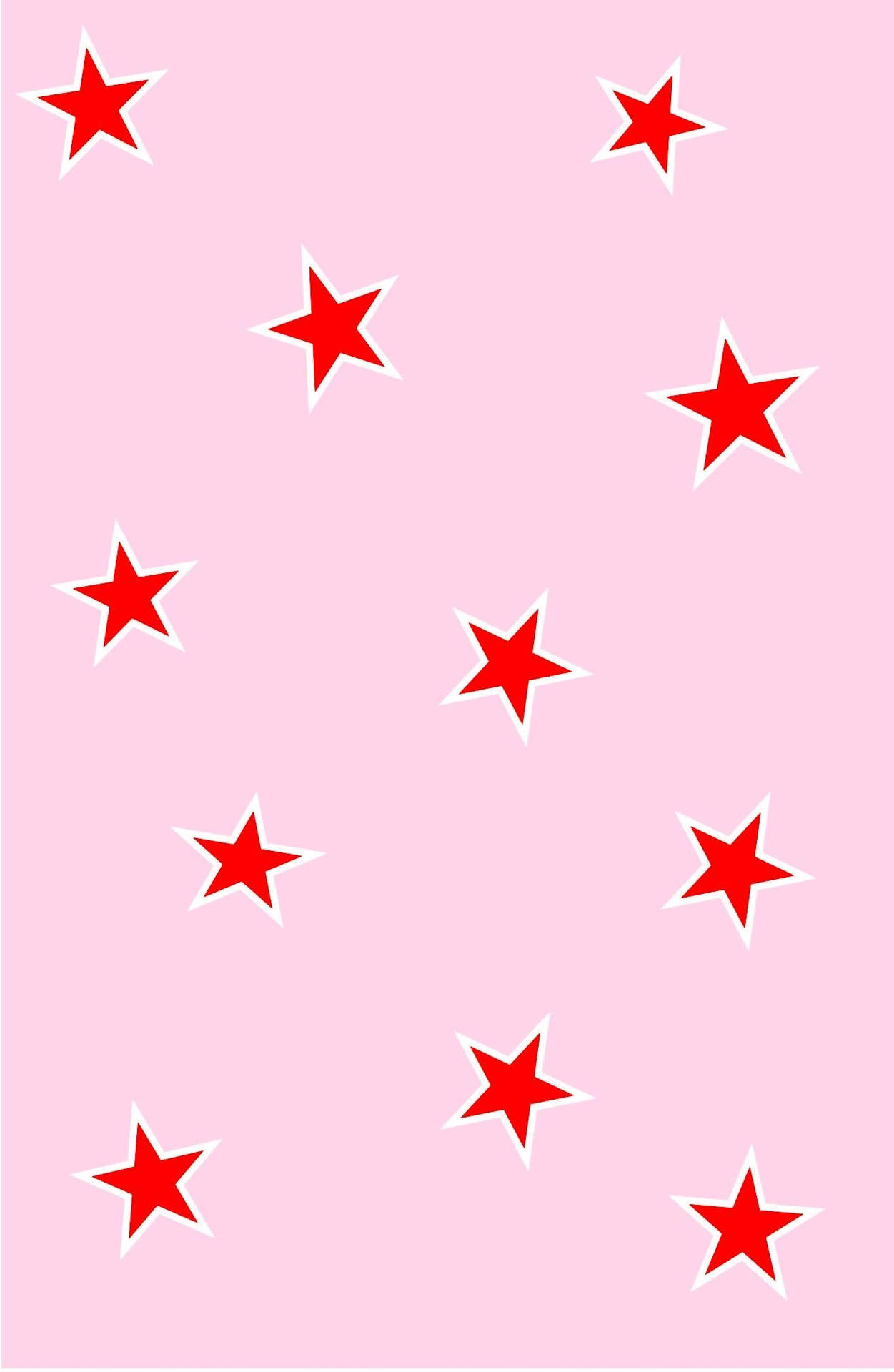 Mini Røde Stjerner Mønster Wallpaper