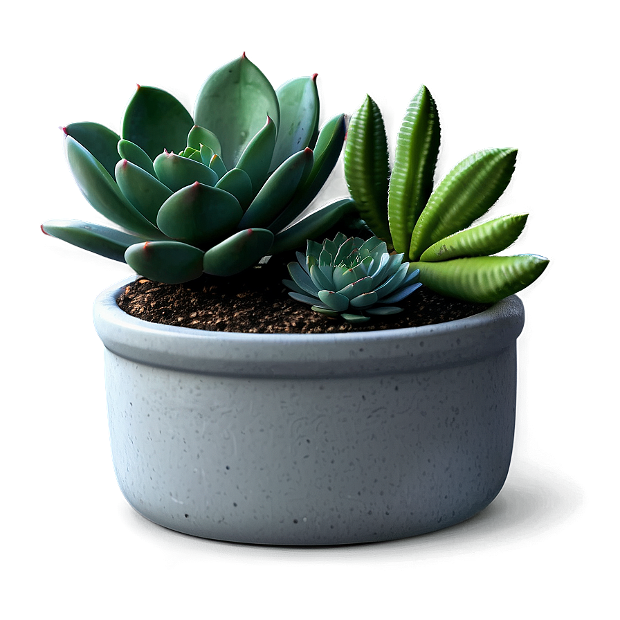 Mini Succulent Garden Png 06212024 PNG