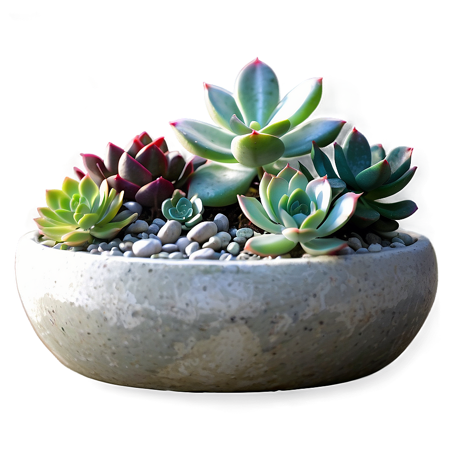 Mini Succulent Garden Png Wjo80 PNG