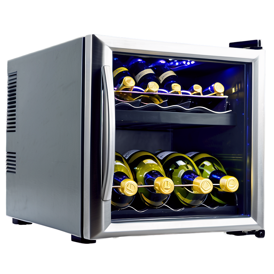 Mini Wine Cooler Fridge Png 06132024 PNG