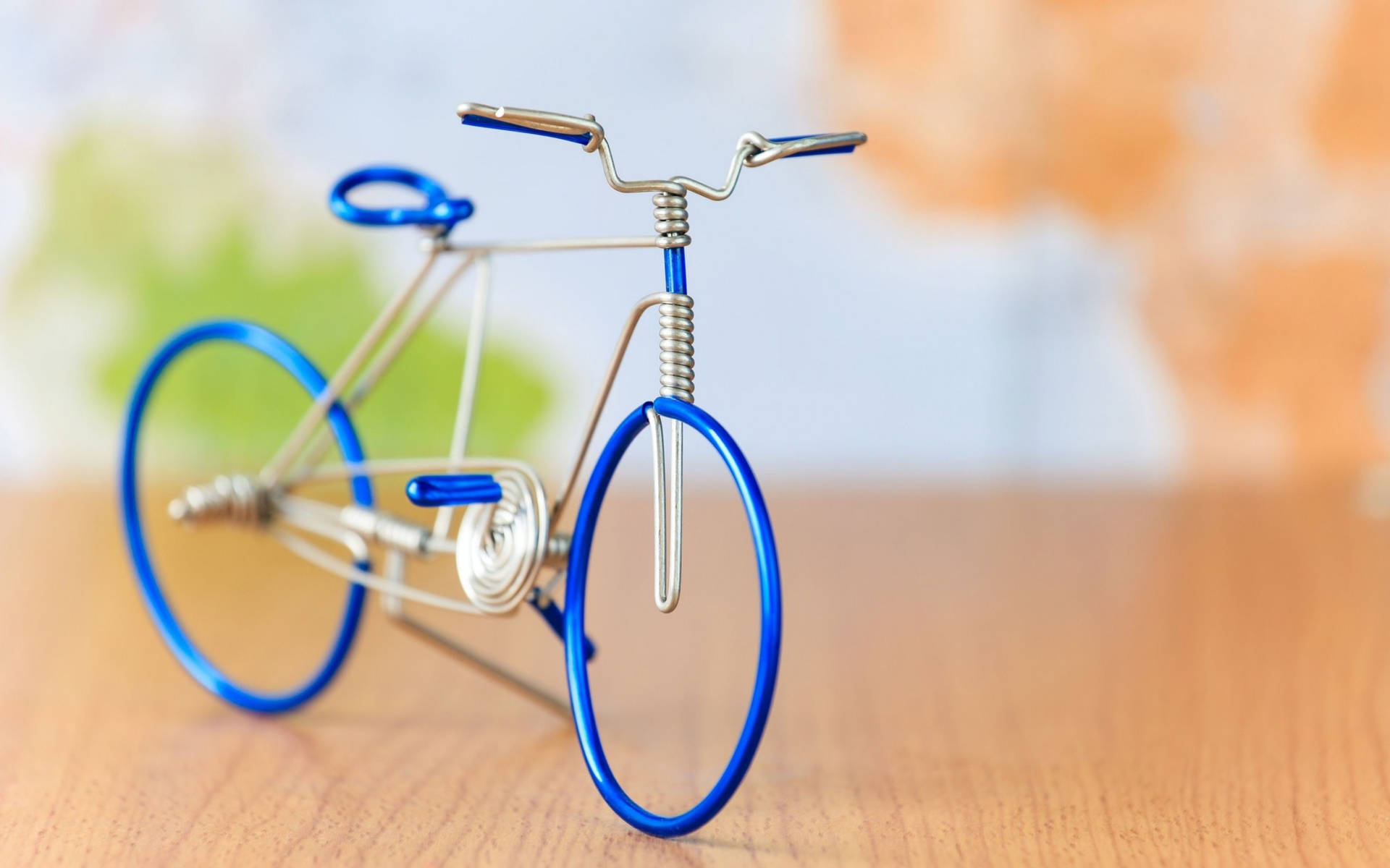 Miniature Blue Bicycle Background