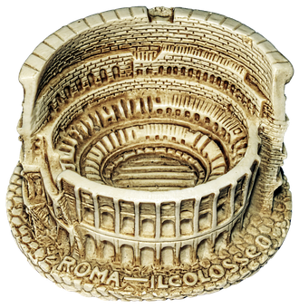 Miniature Colosseum Model PNG