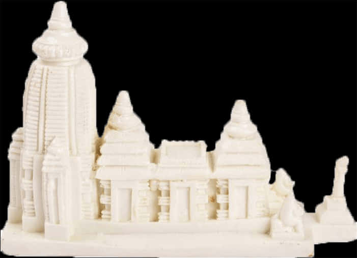 Miniature Hindu Temple Model PNG