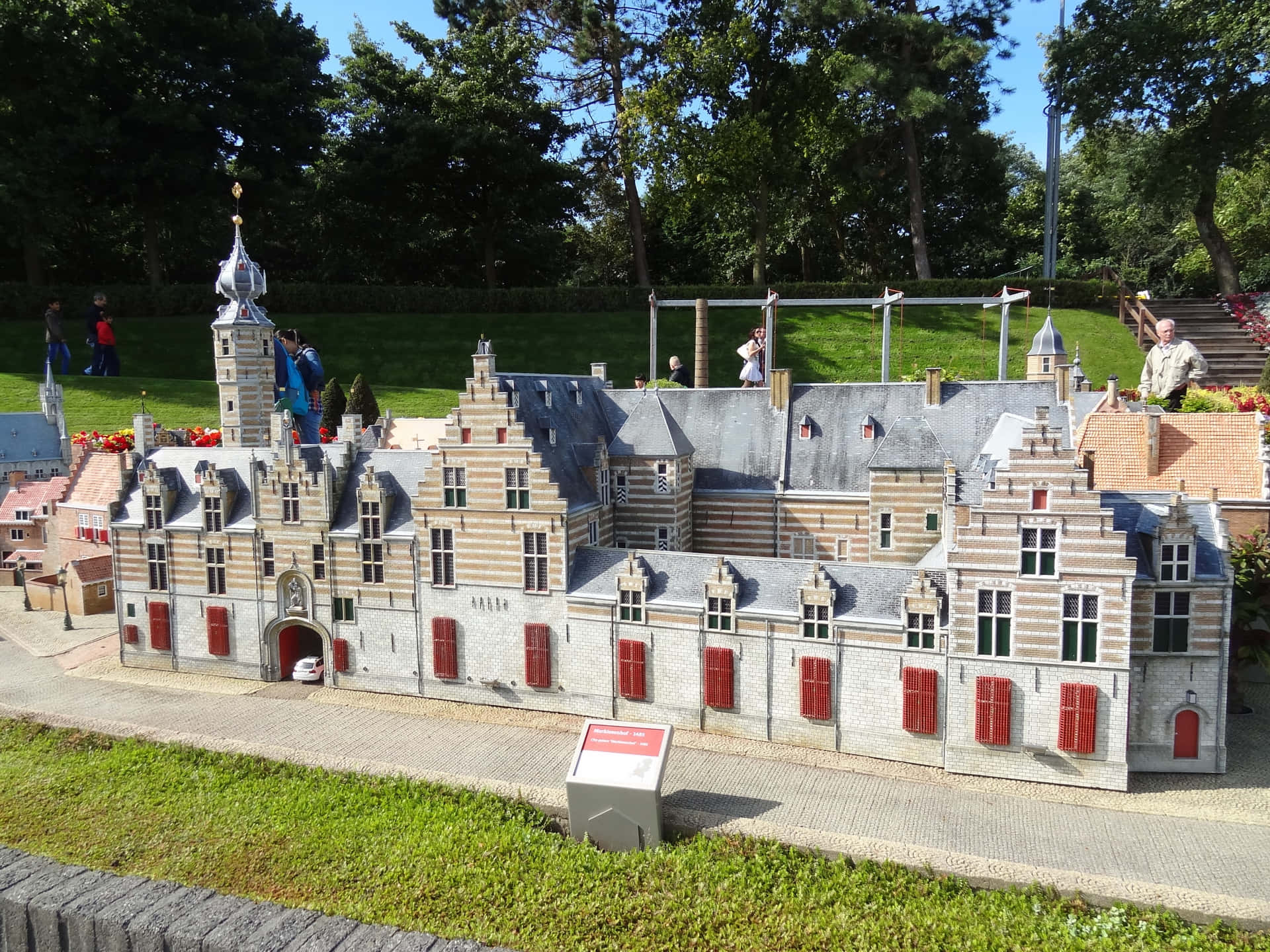 Miniature Modelof Historical Bergen Op Zoom Building Wallpaper