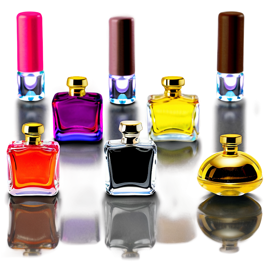 Miniature Perfume Bottle Collection Png 06212024 PNG