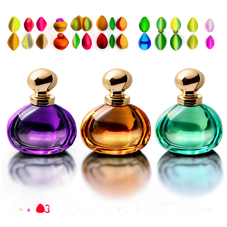 Miniature Perfume Bottle Collection Png Lex PNG