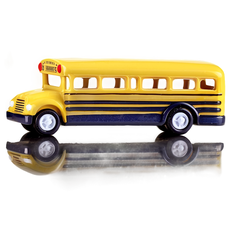 Miniature School Bus Toy Png 05242024 PNG