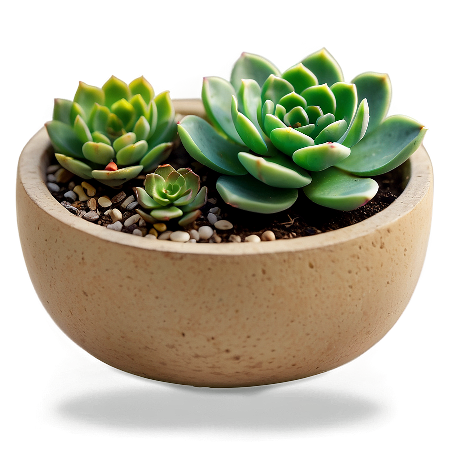 Miniature Succulent Scenes Png Aiu92 PNG