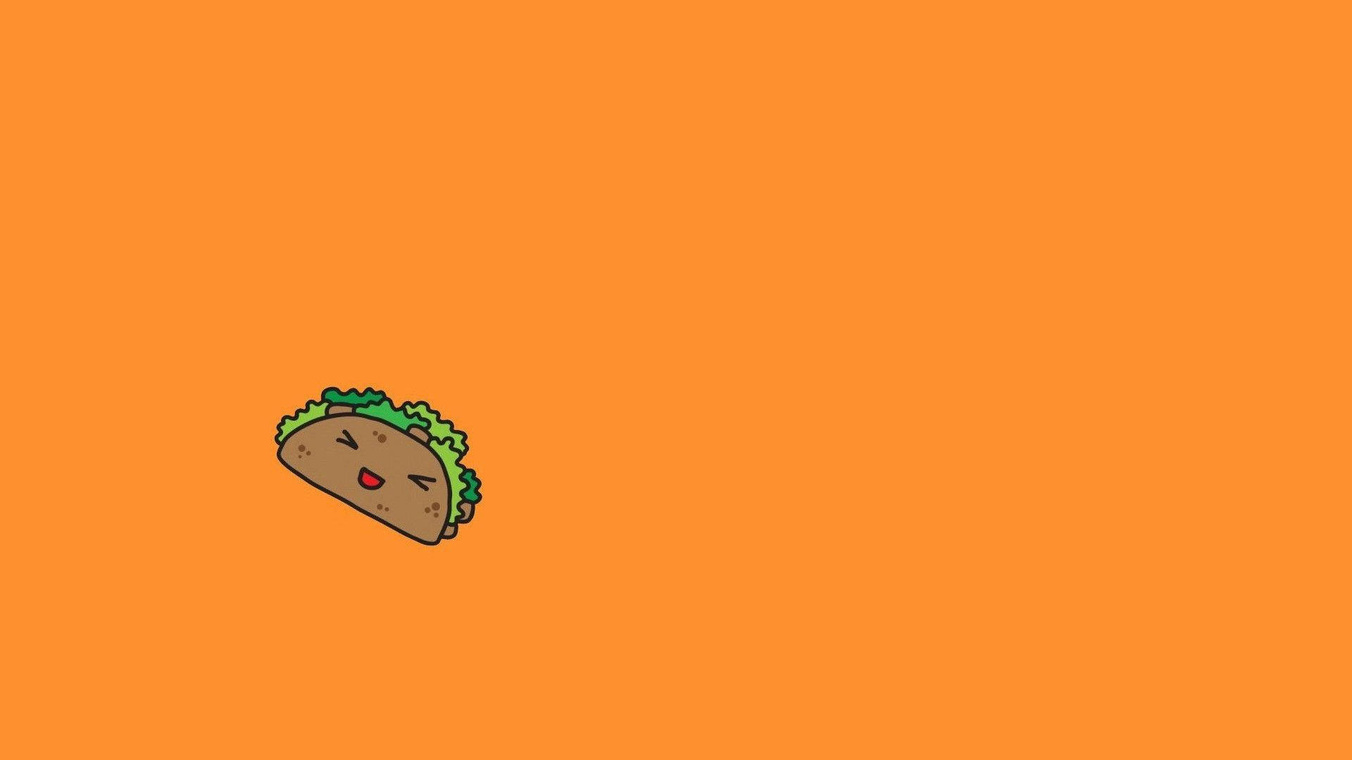 Minimal Cute Taco Wallpaper