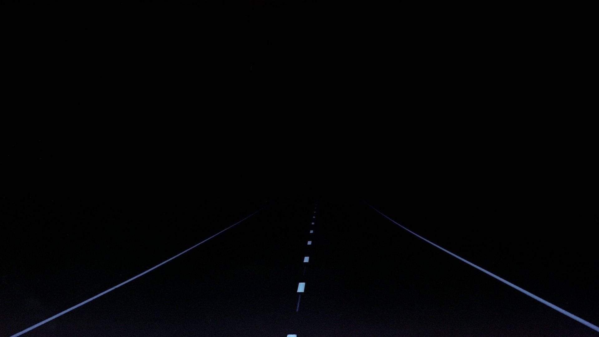 Minimal Dark Road Wallpaper