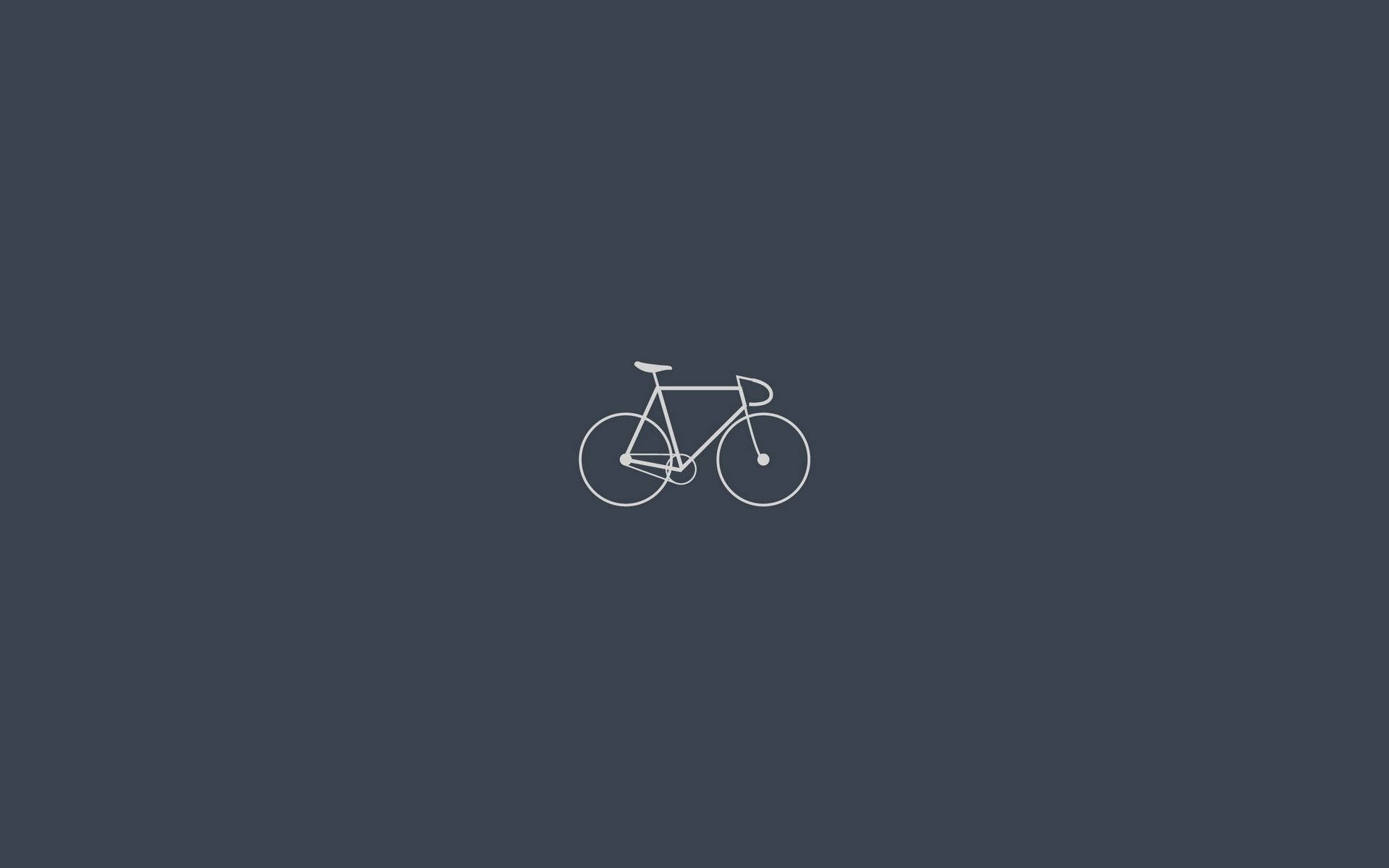 Minimal Gray Bicycle Wallpaper