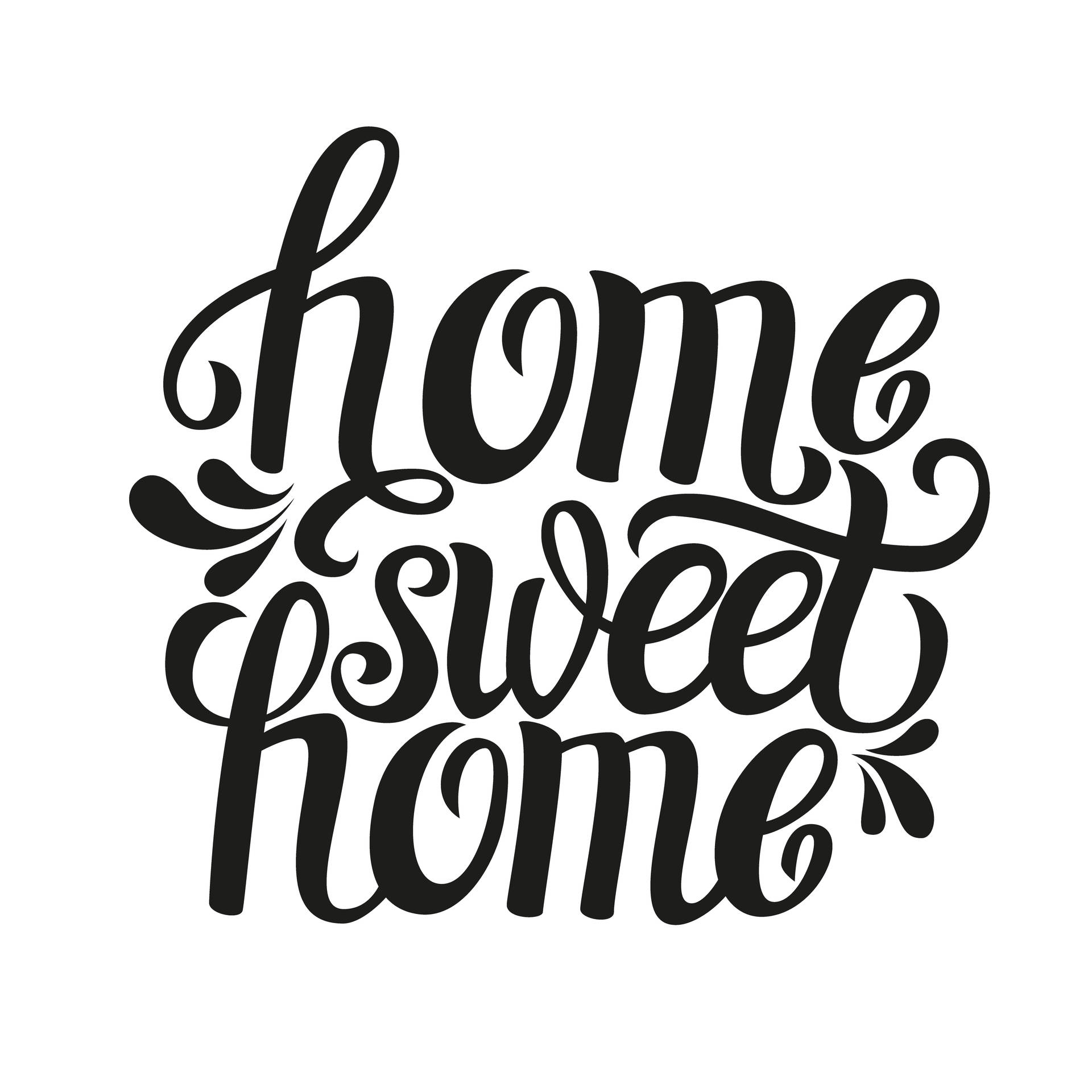 Minimal Home Sweet Home Design Wallpaper