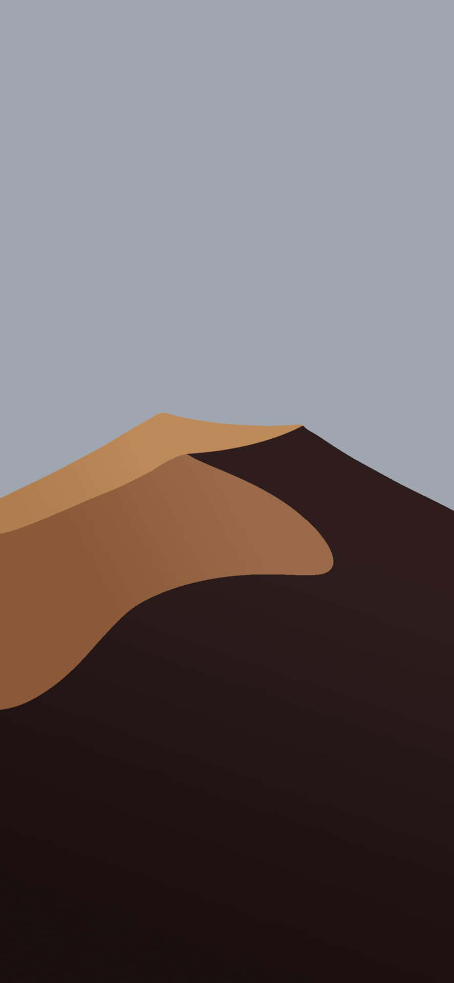 A Desert Landscape With A Sand Dunes Wallpaper