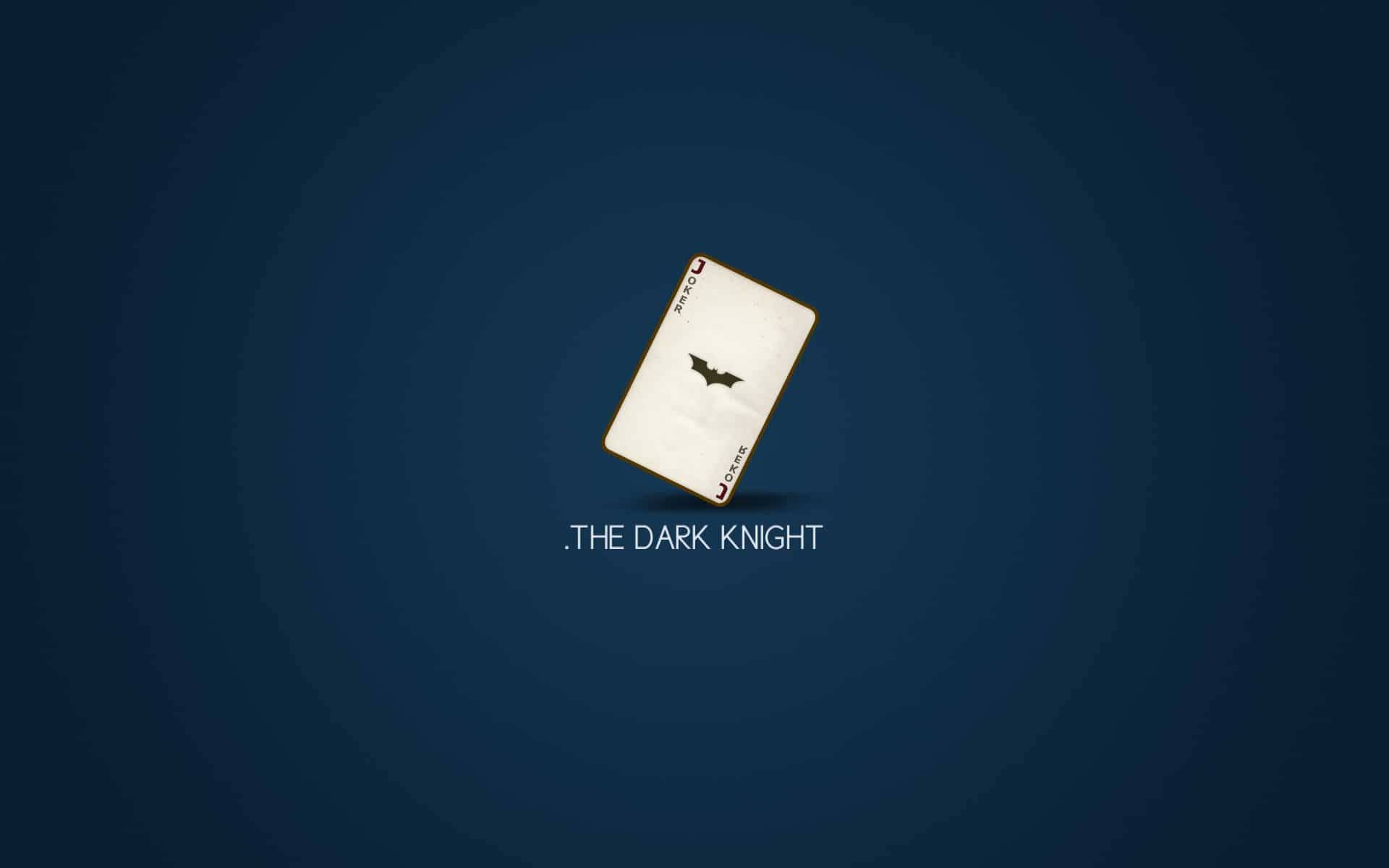Minimal Joker Card The Dark Knight Wallpaper