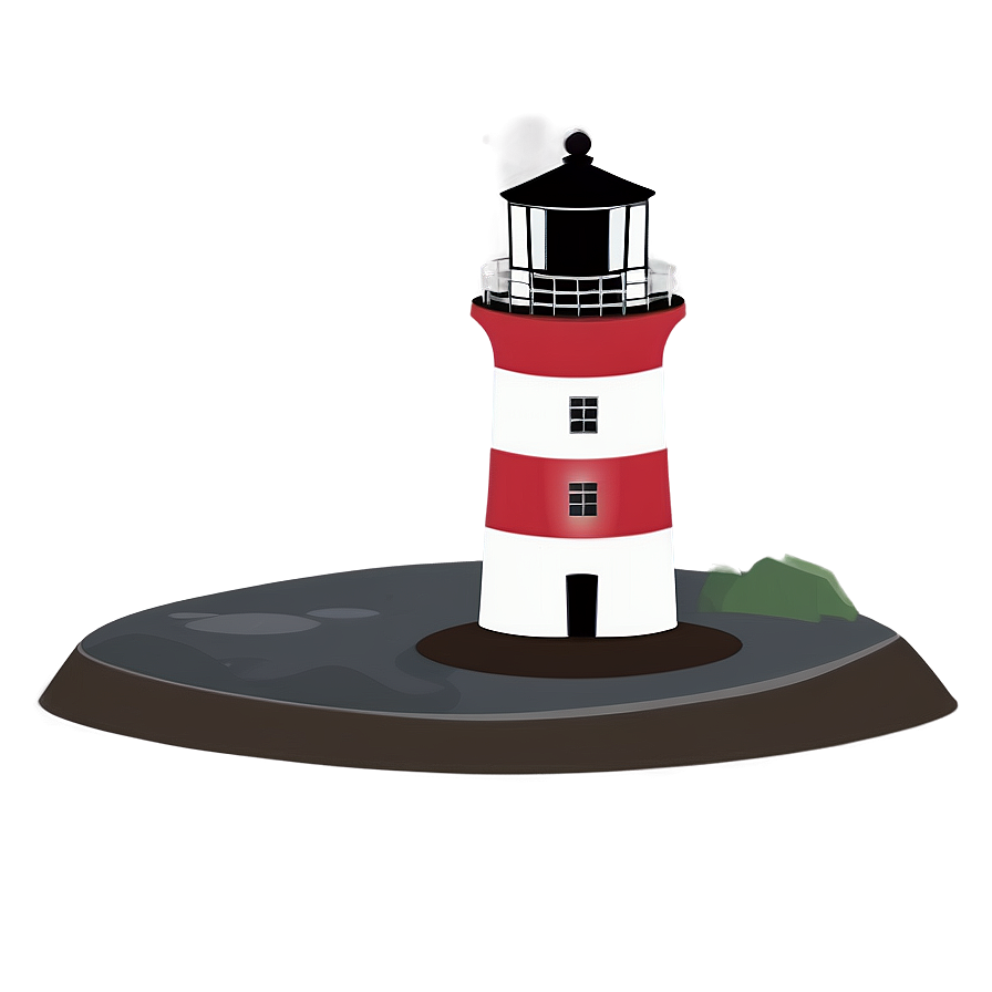 Download Minimal Lighthouse Scene Png Ned58 | Wallpapers.com