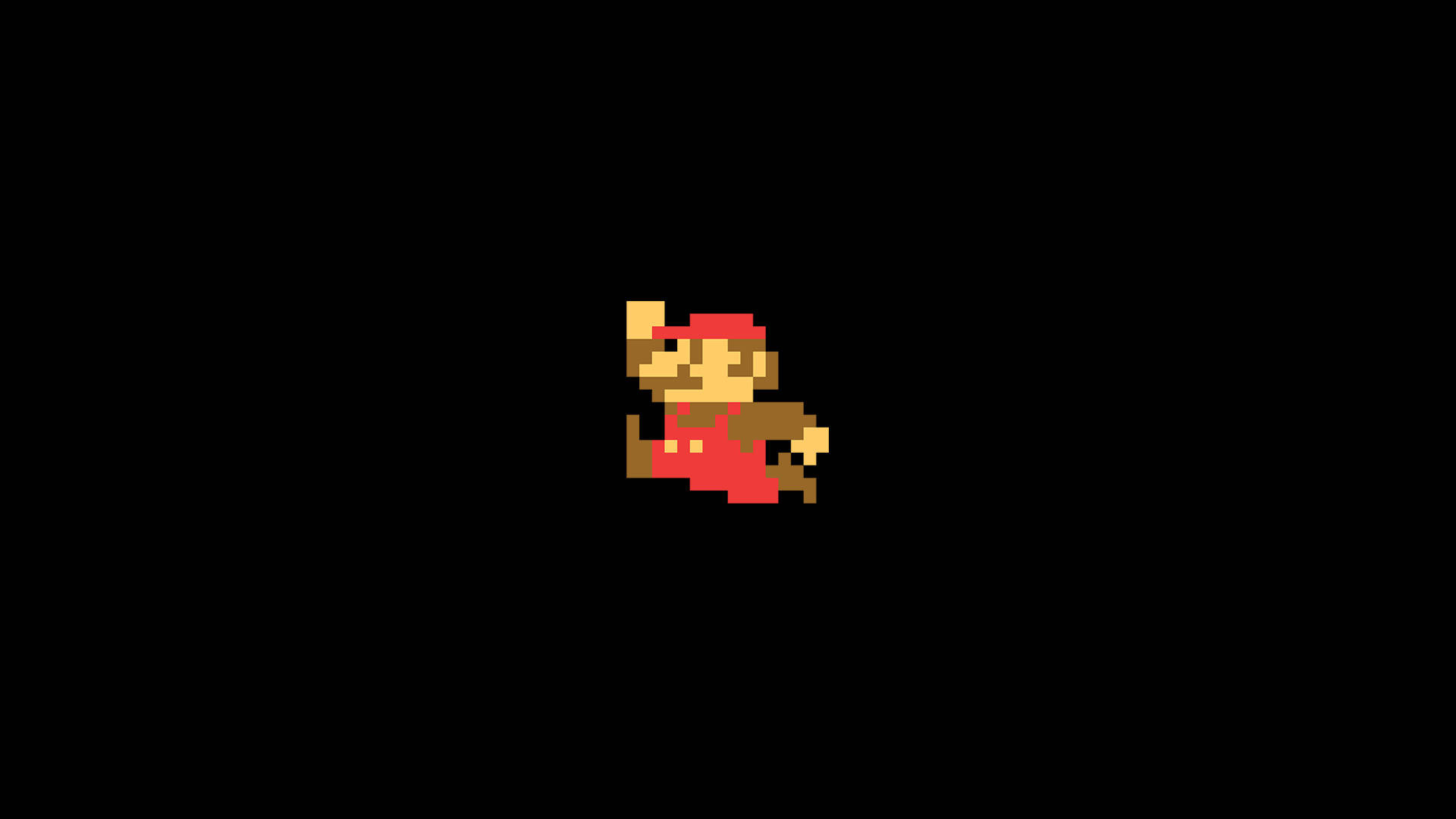 Minimal Pixel Super Mario Wallpaper