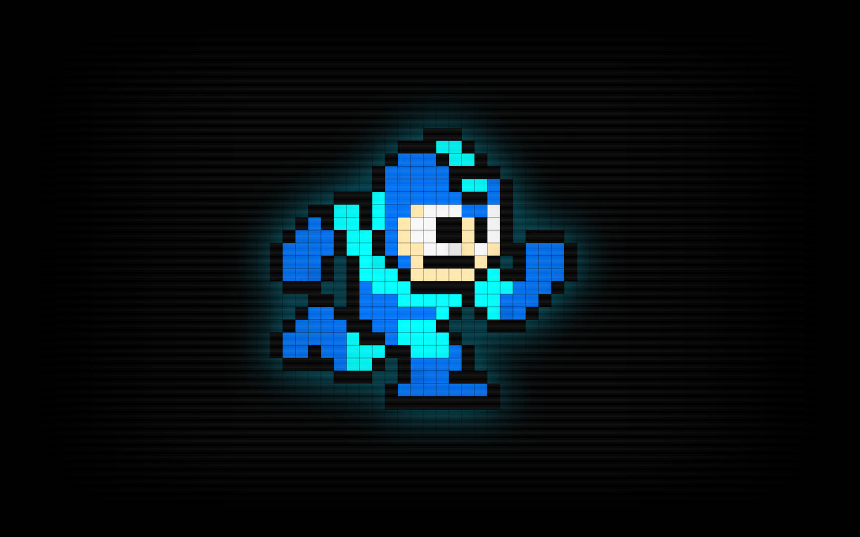 Minimal Pixel Mega Man Wallpaper