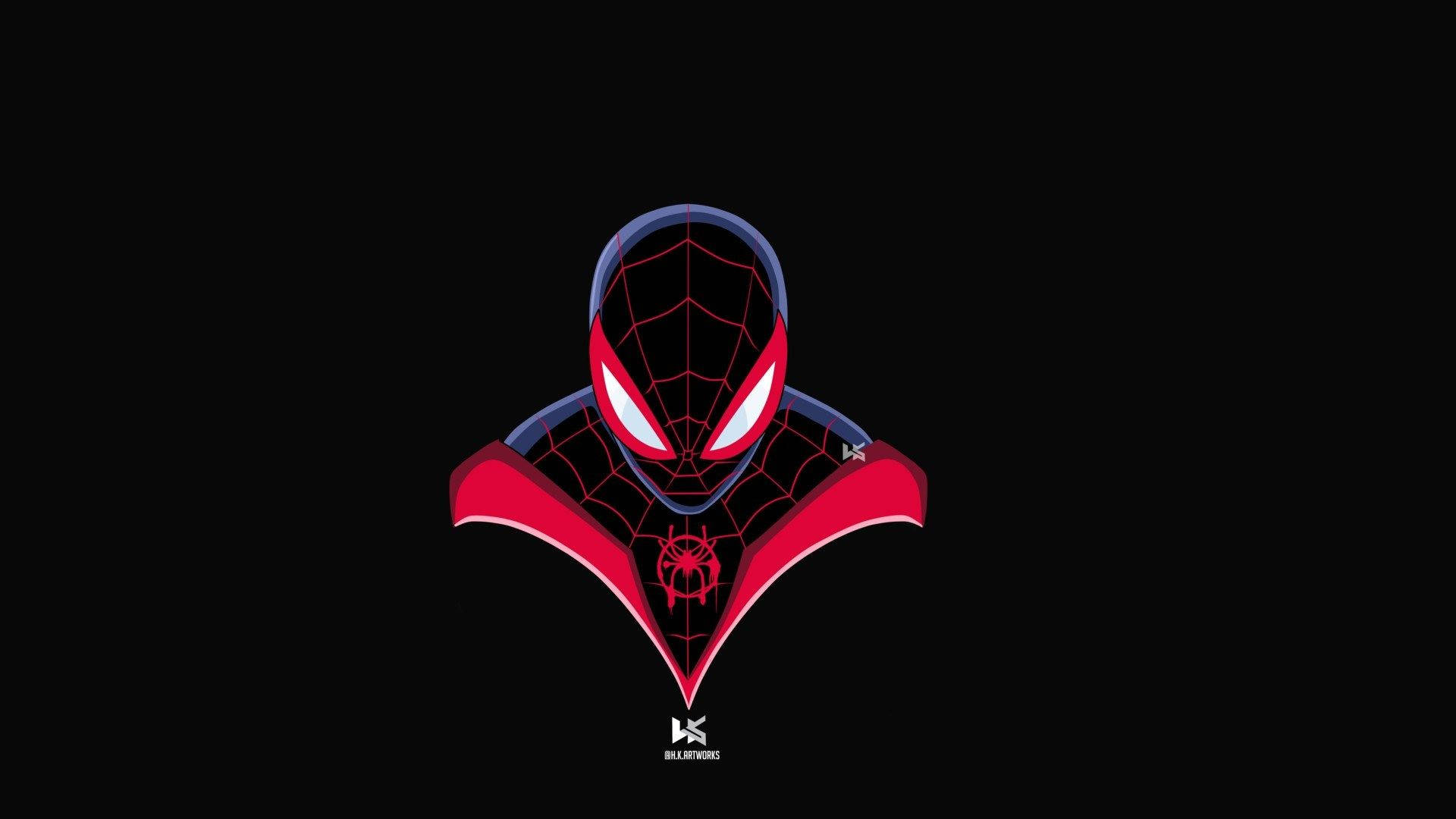 Minimal Spider Man Miles Morales Wallpaper