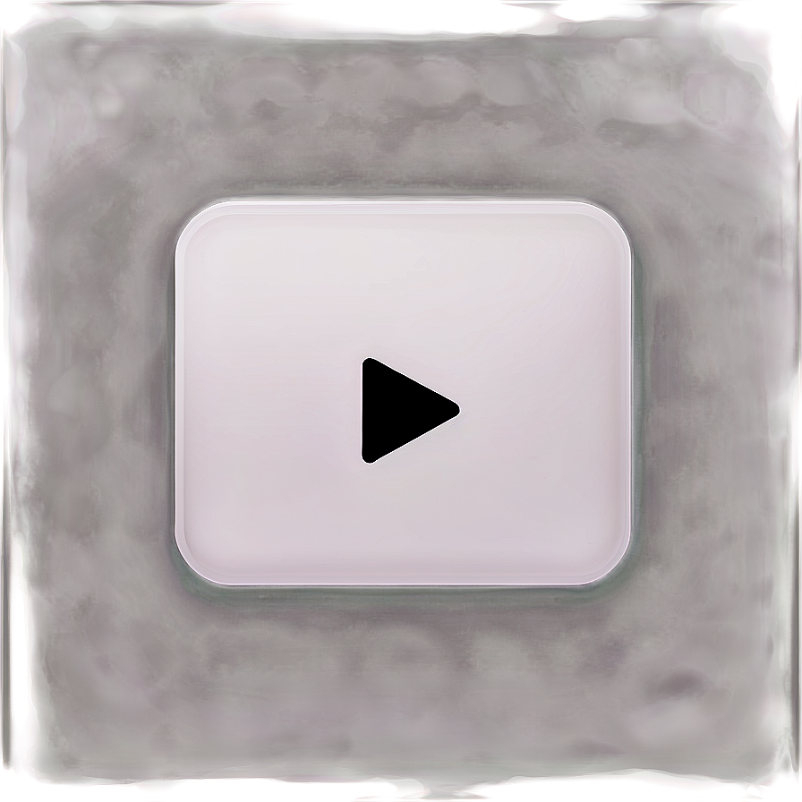 Minimal White Play Button Png 77 PNG