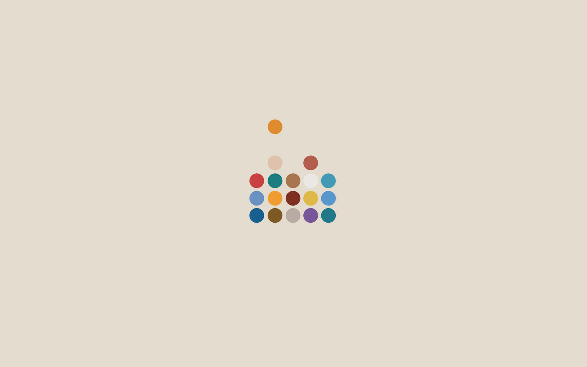 Minimalist Abstract Of Colorful Dots Wallpaper