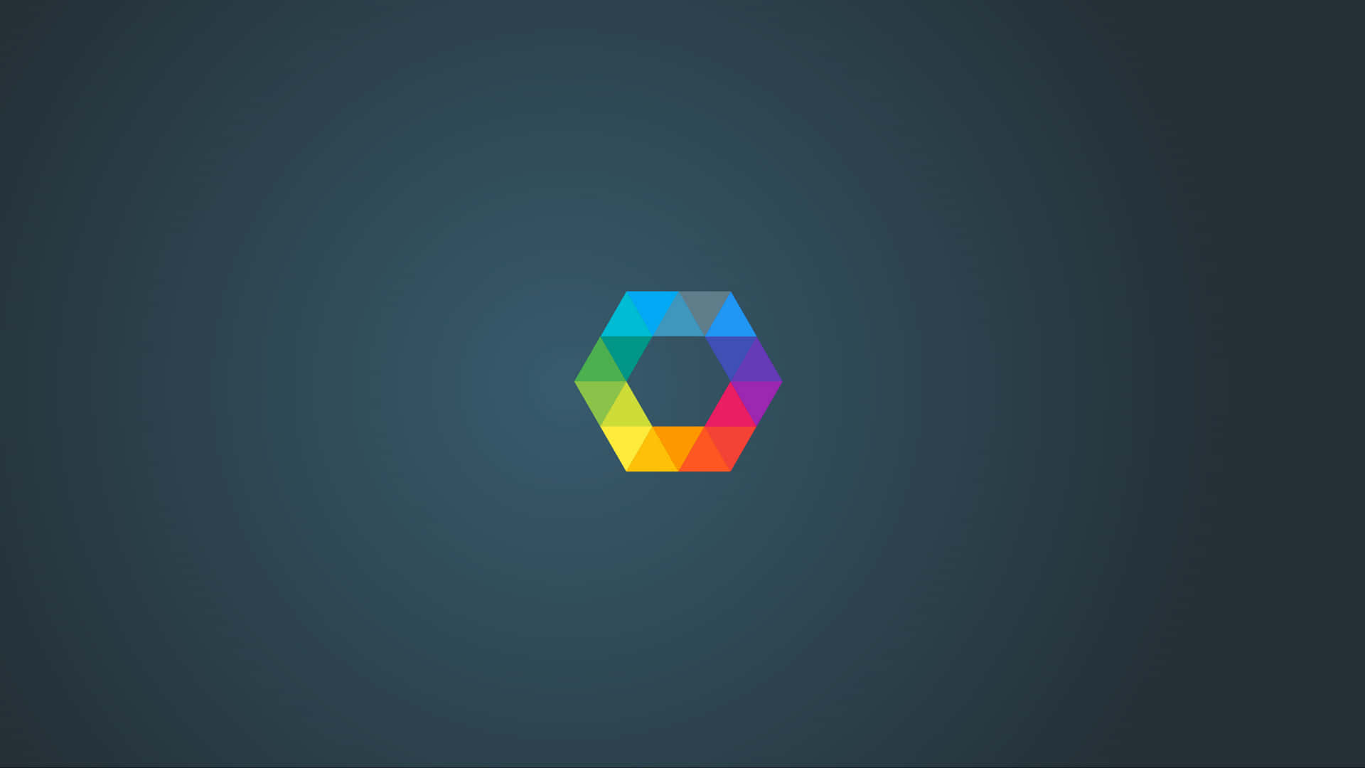 Minimalist Abstract Of Hexagon Color Scheme Wallpaper
