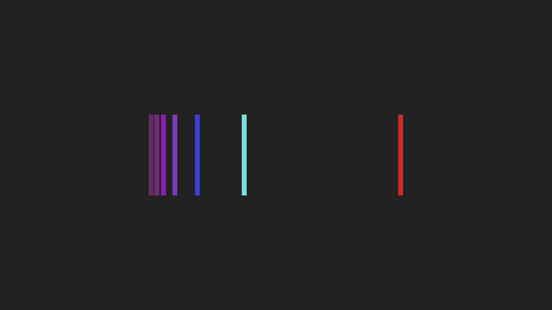 Minimalist Abstract With Seven Colorful Lines Wallpaper