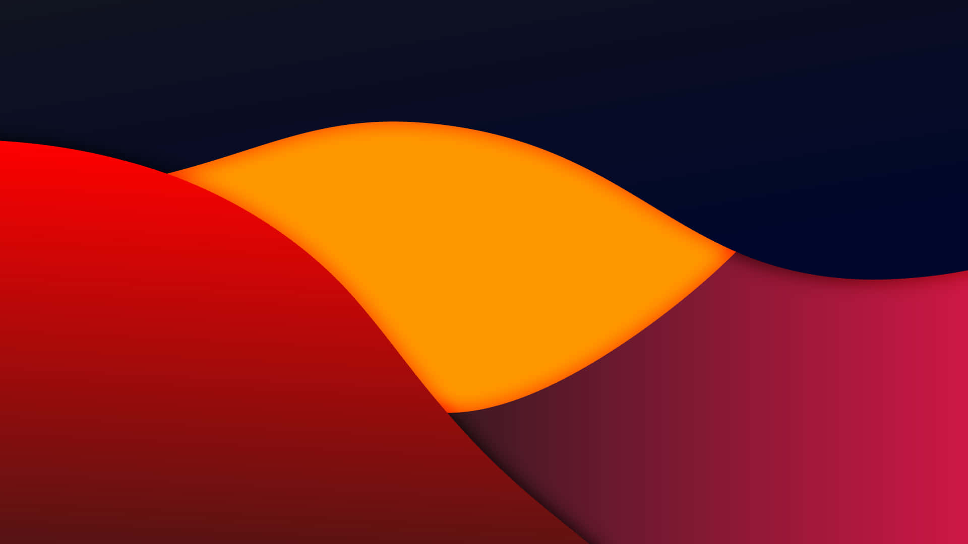 A Mountain's Suset In Minimalist Abstract Wallpaper