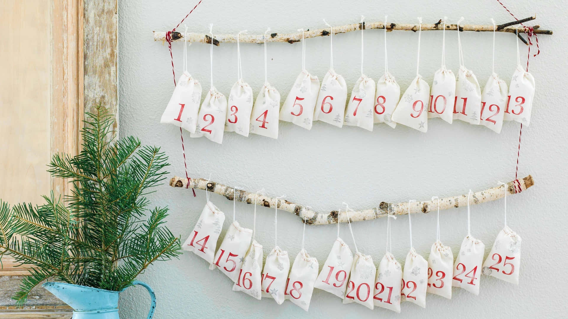 Minimalist Advent Calendar Bags Wallpaper