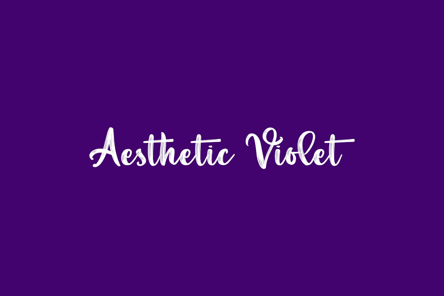 Minimalist Aesthetic Violet Calligraphy Wallpaper