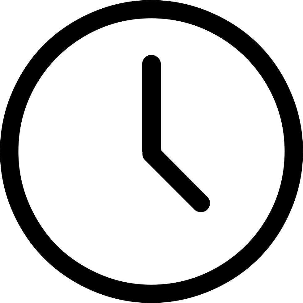 Minimalist Alarm Clock Icon PNG