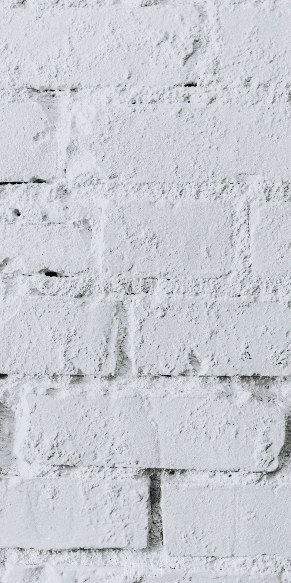 Minimalist And Modern White Brick Texture Wallpaper