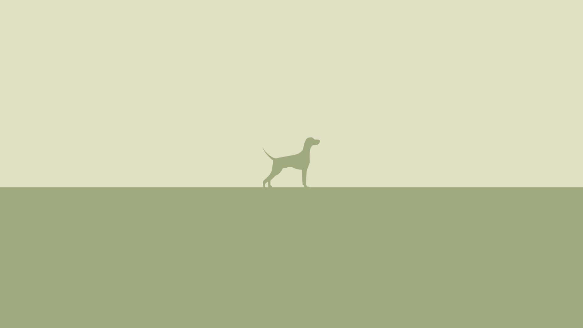 Minimalist Animal Art in Vibrant Colors Wallpaper