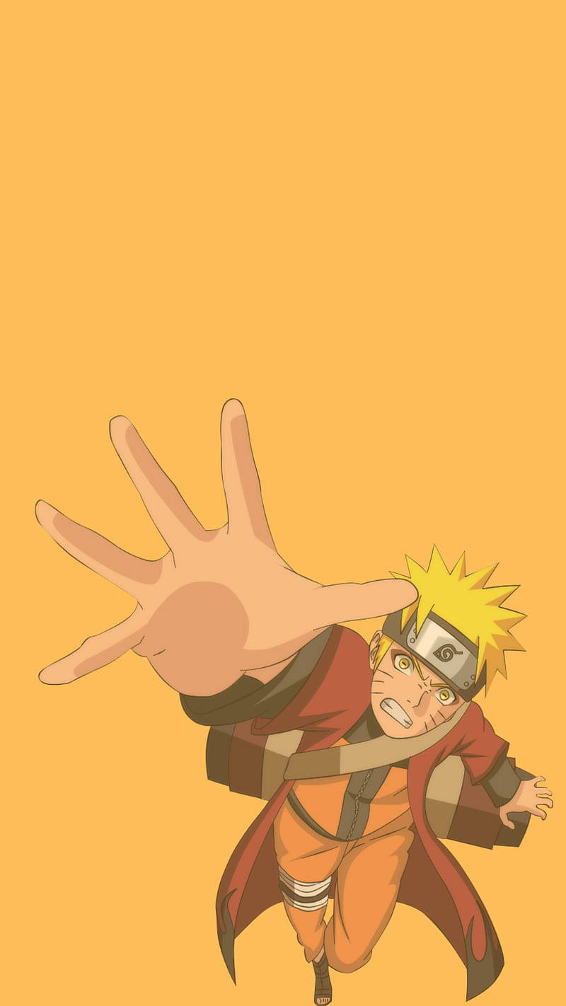 Minimalist Anime Phone Naruto Hand Wallpaper