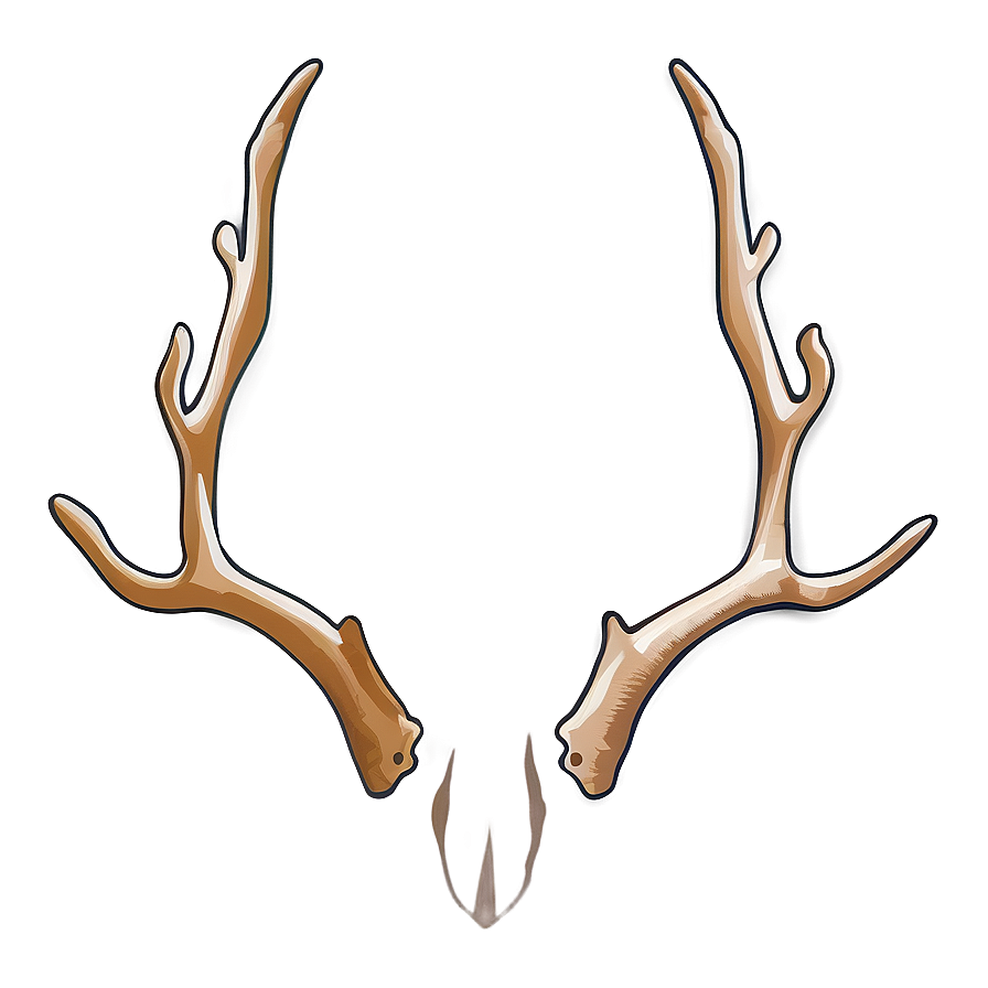 Minimalist Antler Outline Png Njr81 PNG
