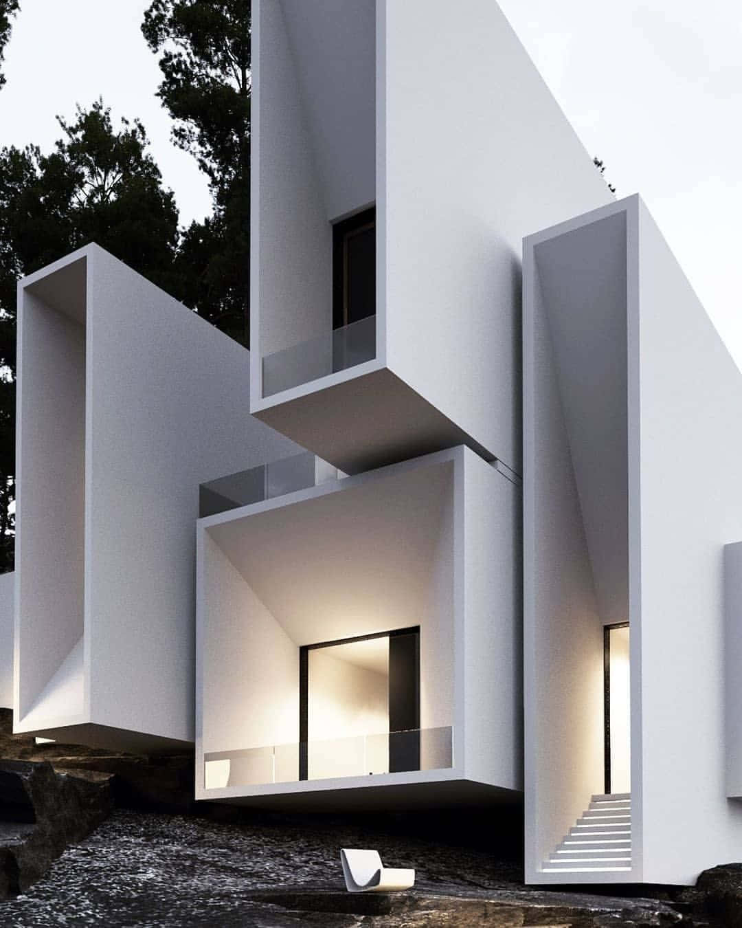Captivating Simplicity: Minimalist Architecture Wallpaper